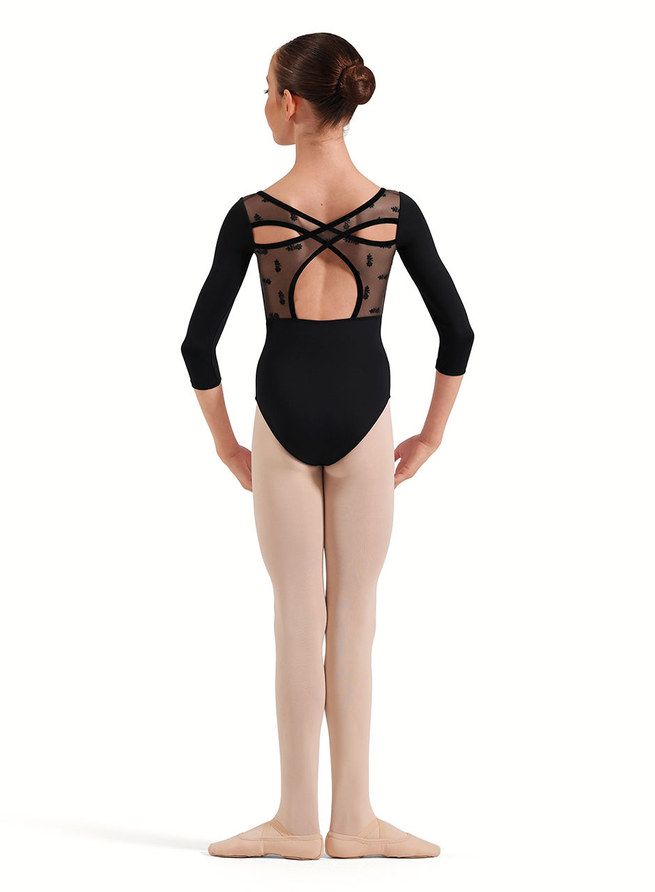 Floral 3/4 Sleeve Leotard