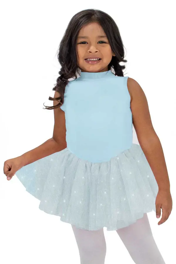 Mock Neck Glitter Dress