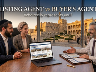 Listing Agent vs Buyer’s Agent: What American Buyers Need to Know Before Buying in Jerusalem
