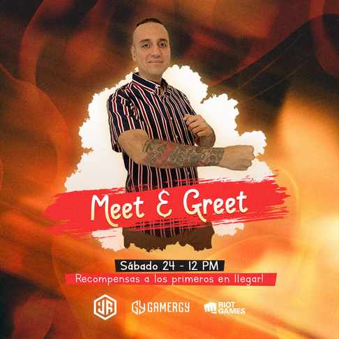 Anuncio de Meet & Greet para redes sociales