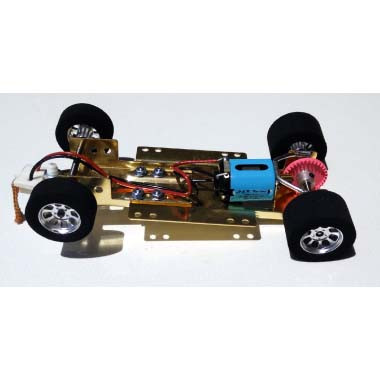 H&R 1/24 ADJUSTABLE CHASSIS W/ 26,000 RPM MOTOR NASCAR TIRES ...