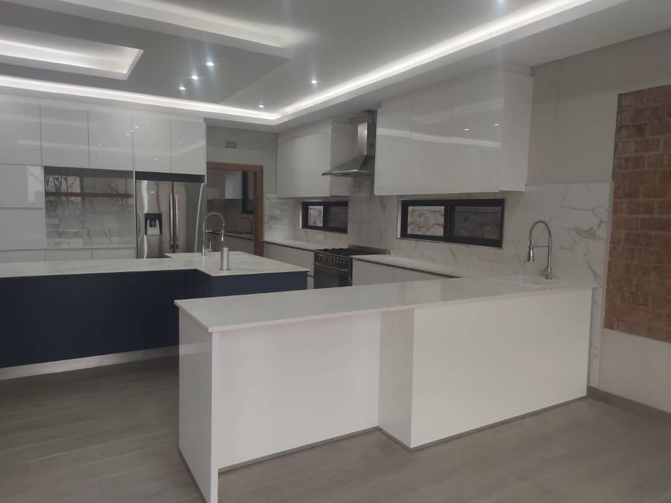 Classic, modern custom kitchen design, installation process in Zambia