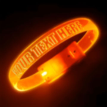 Custom LED Light Wristband (Orange)