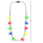 Thumbnail: (12 Pcs) Holiday Light Bulb LED Necklace