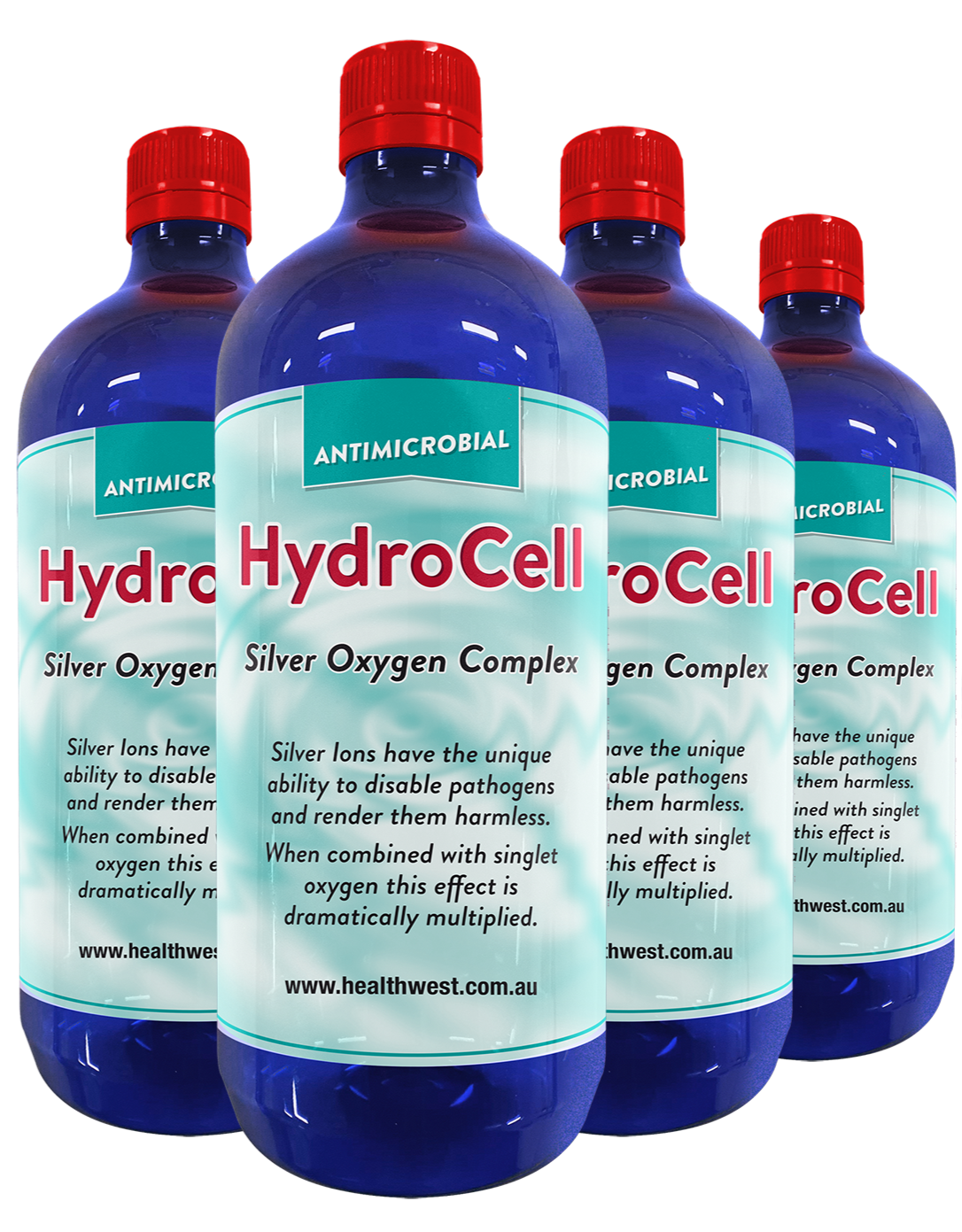 HydroCell 1 Litre - 4 Bottles Bundle | International Shipping