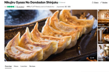 Nikujiru Gyoza no Dandadan Shinjuku Tokyo