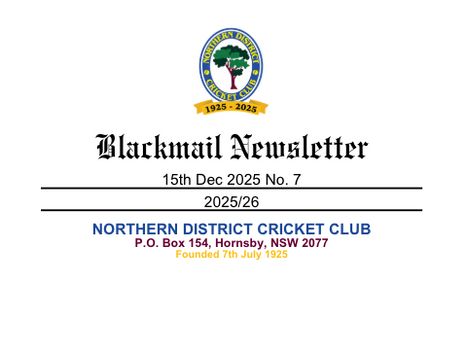 NDCC | Blackmail Newsletter | 15th Dec 2025 No. 7