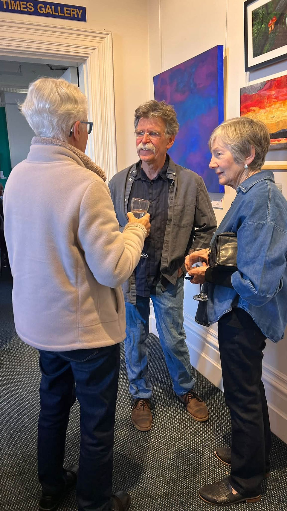 It was lovely to have the Ryman Spring Art Exhibition to wander around while catching up for a chat 
