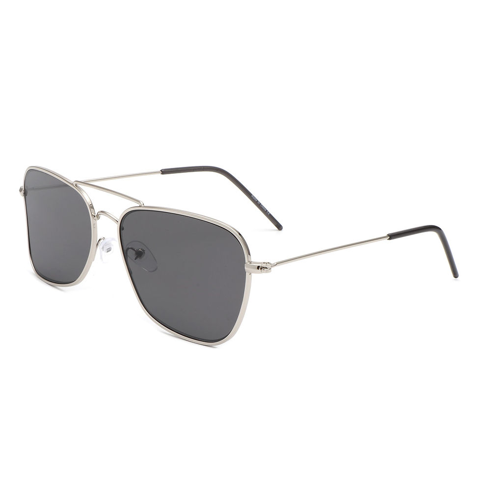 Thumbnail: Whirl - Geometric Square Brow-Bar Fashion Sunglasses