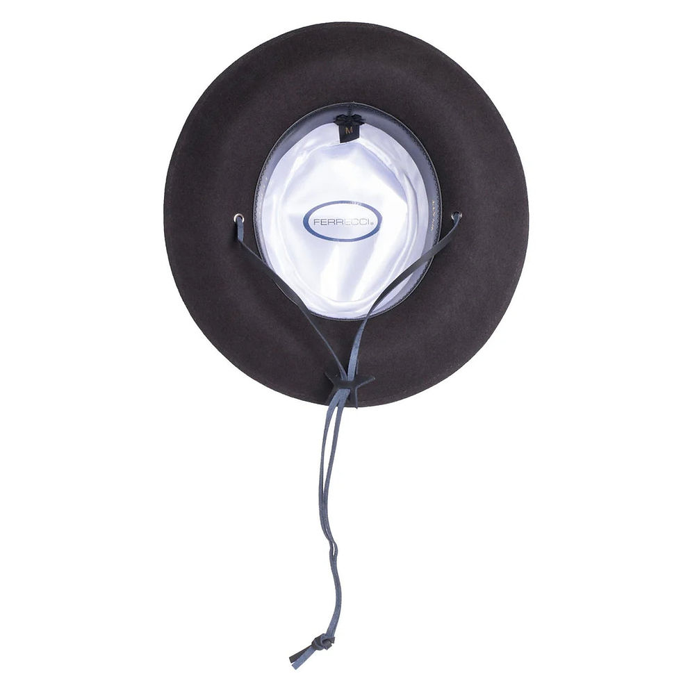 Thumbnail: Dark Brown Wide Brim Fedora - Earp