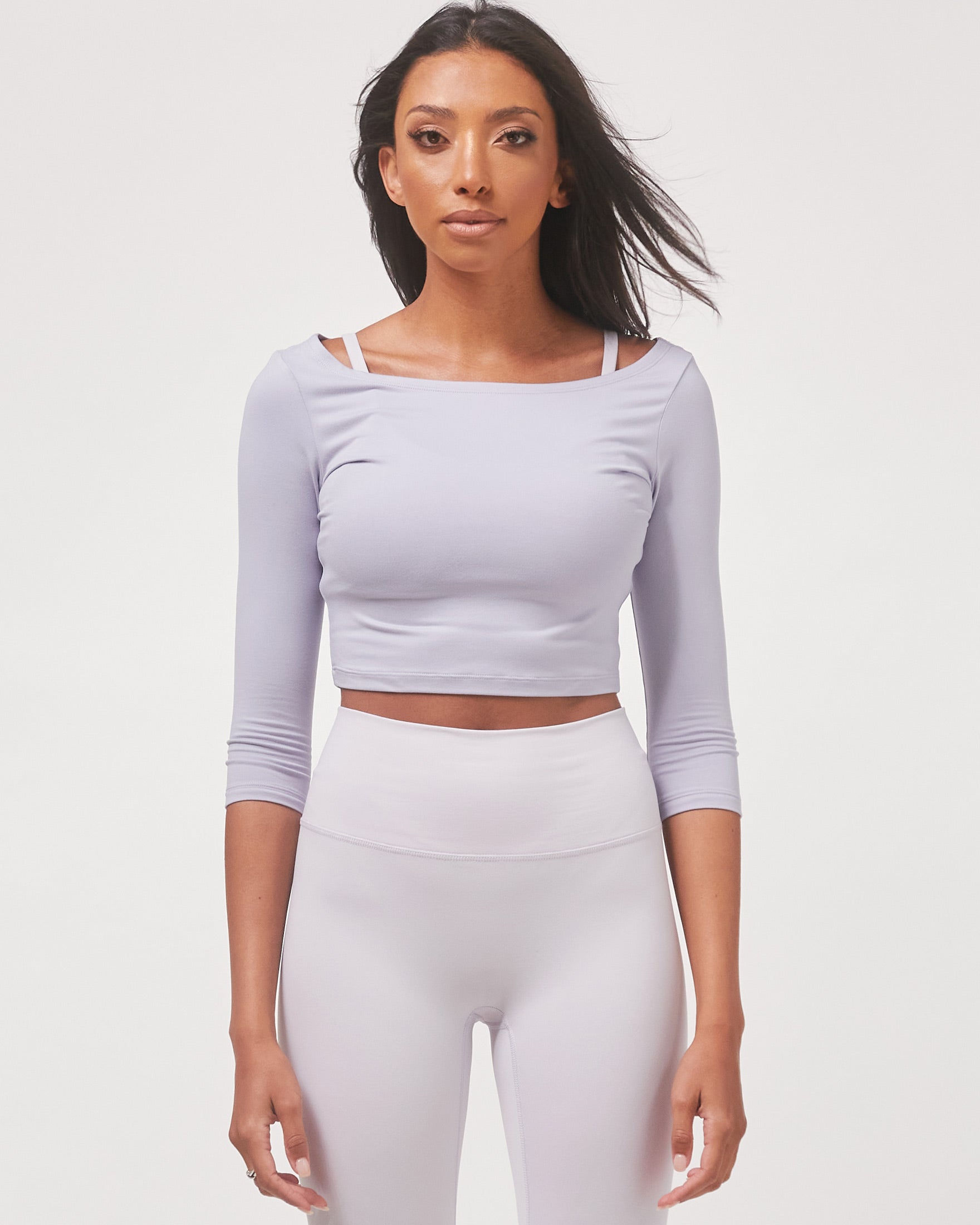 Dynamic Cozy Open Shoulder 3/4 Sleeve