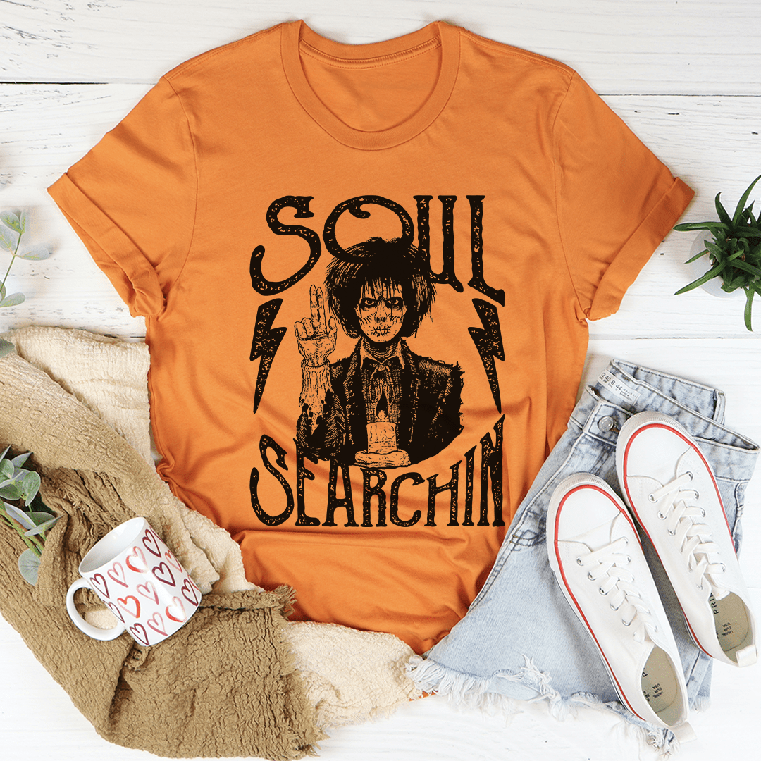 Orange Soul Searchin Halloween T-Shirt | Affordable Fashion Alluforu LLC