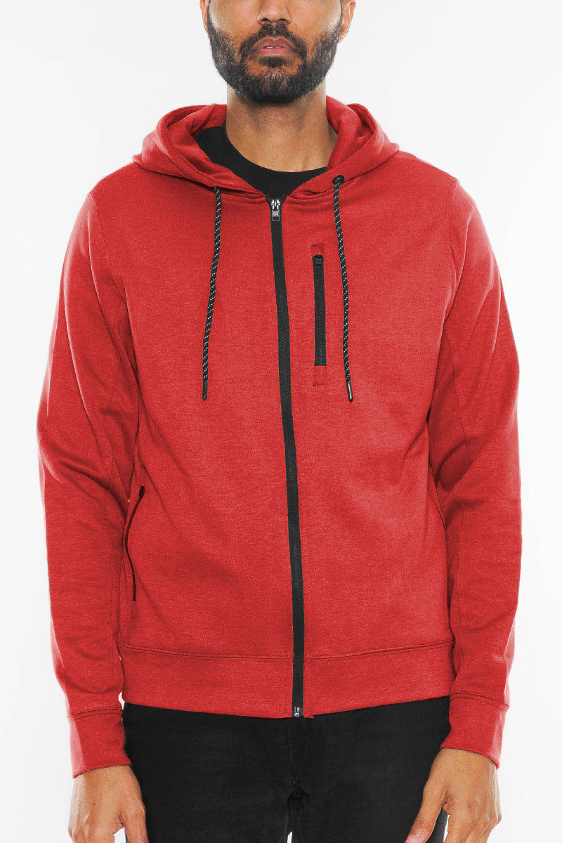 Thumbnail: Alluforu Crosstek Heathered Zip-Up Jacket 