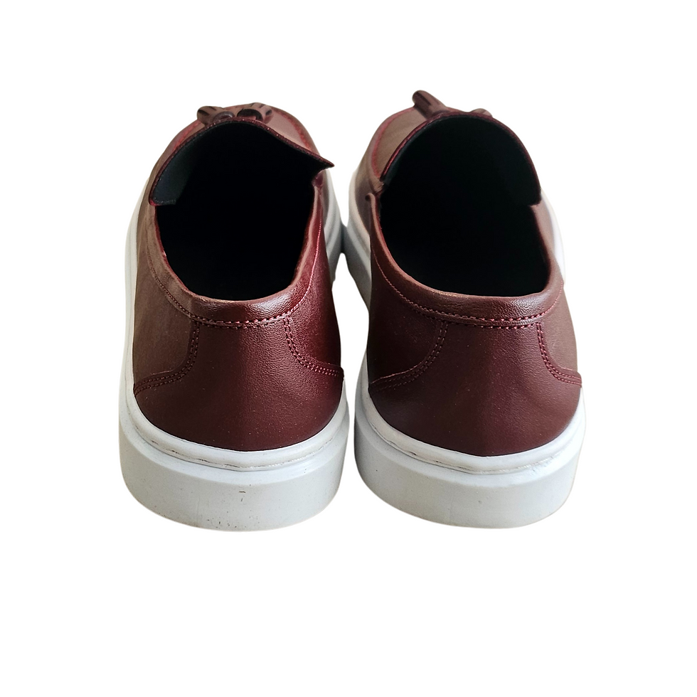 Thumbnail: Alluforu Burgundy Lion's Boys Shoes