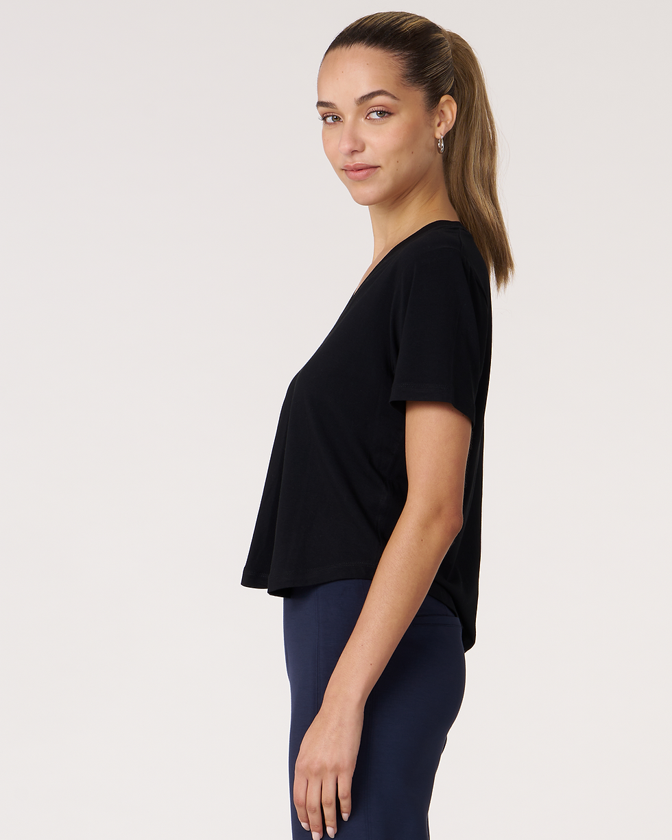 Thumbnail: Rebody Essentials V Neck Short Sleeve Top