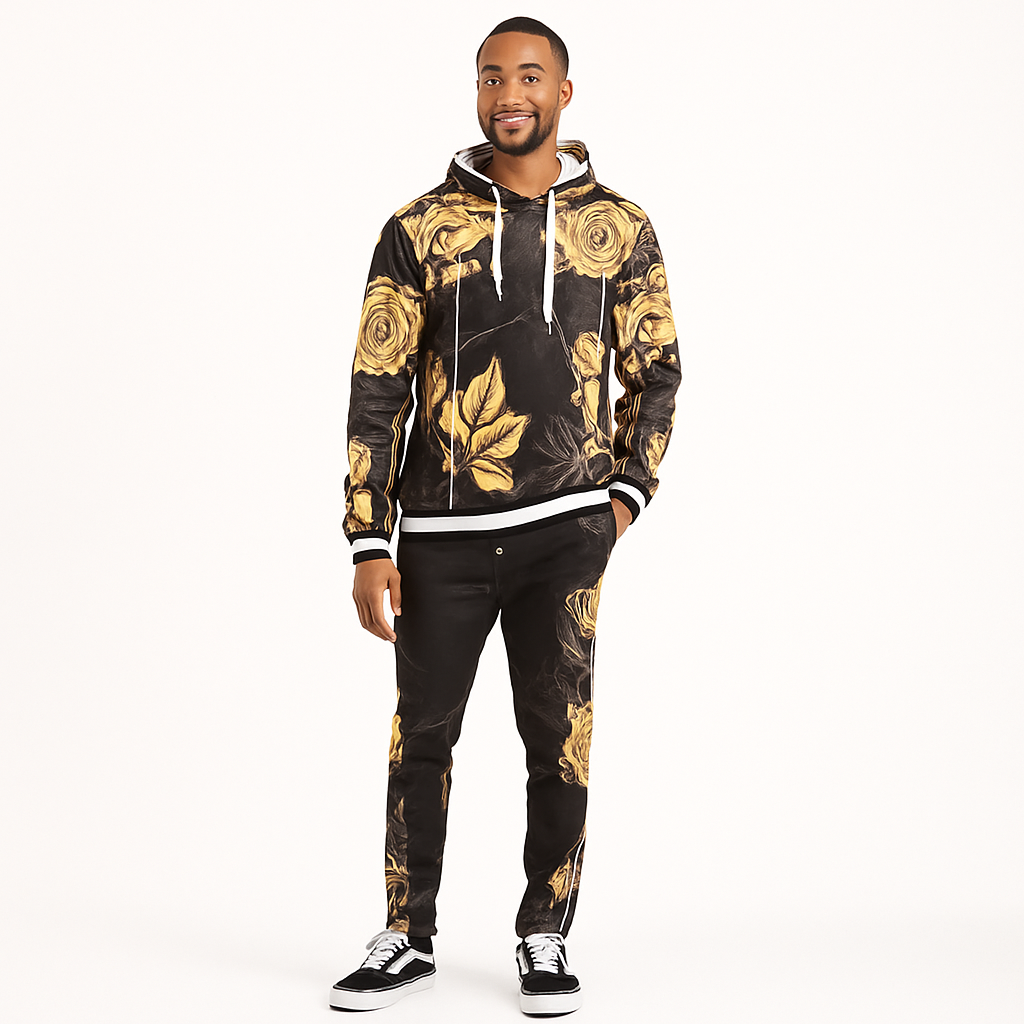 Golden Bloom Luxe Sweat Set