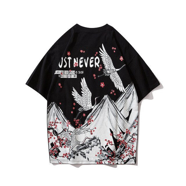 Thumbnail: Streetwear Hip Hop T Shirt Men Harajuku Japanese Short Sleeve Tshirt Summer Casu