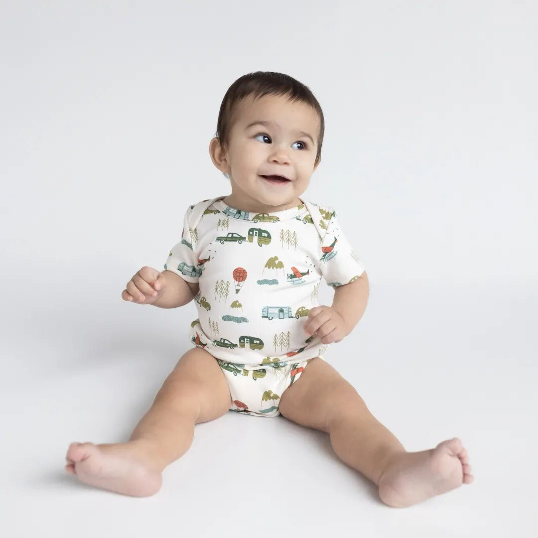 Baby Short Sleeve Bamboo Onesie — Last Call