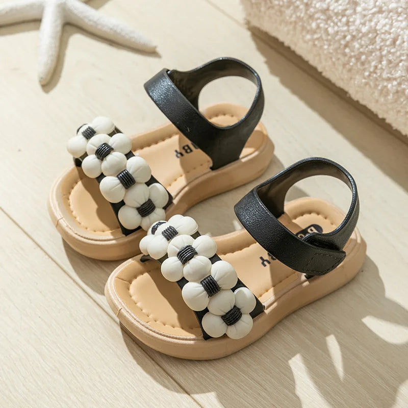Thumbnail: Anti-Slip "Flowers" Sandals for Girls Multivariant