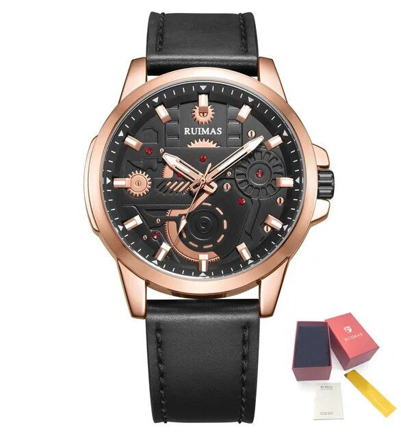 Thumbnail: RUIMAS Watches Men's Casual Sport Watches Luxury Military Quartz Wrist Watch Chr