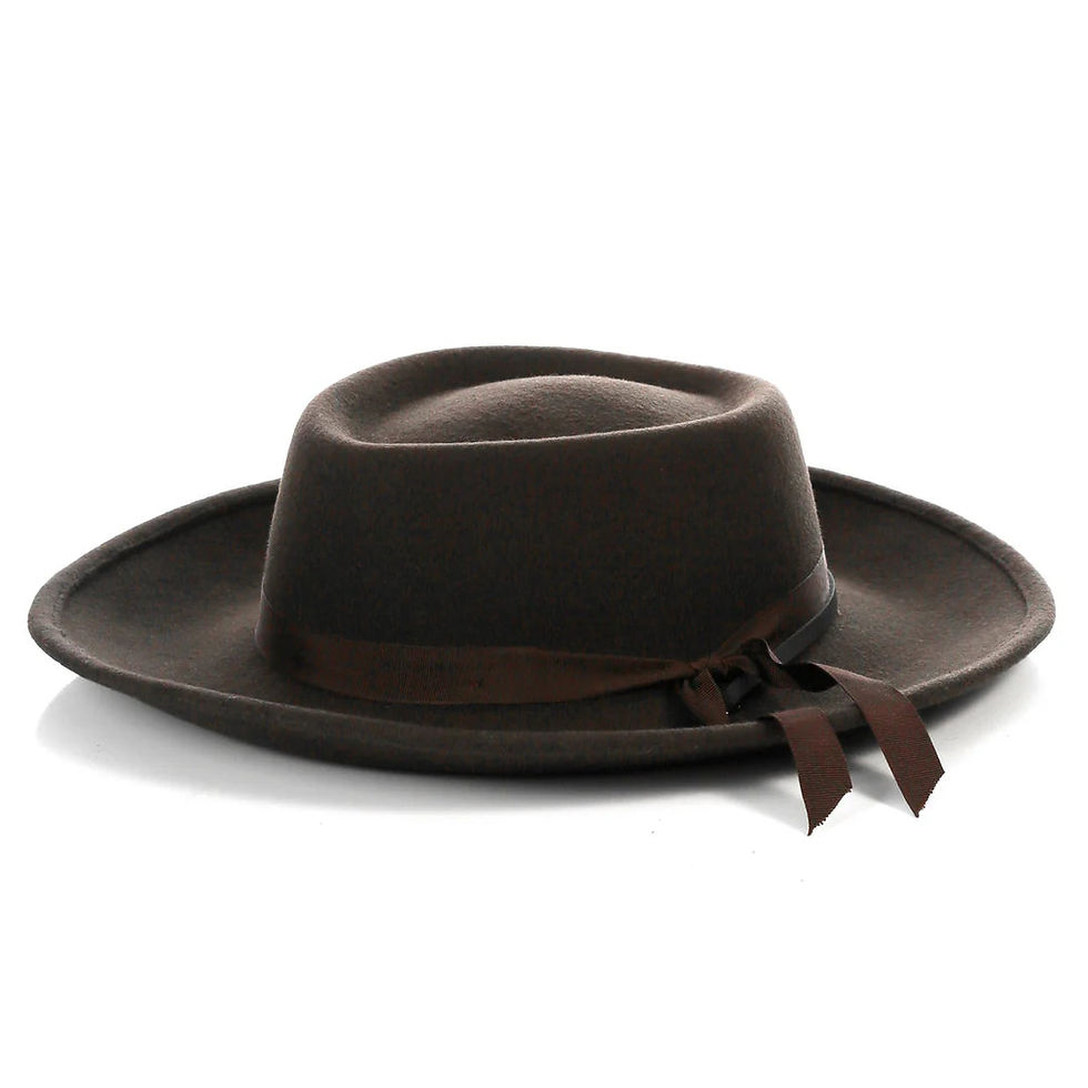 Thumbnail: Dark Brown Wide Brim Fedora - Earp