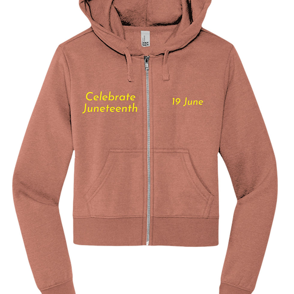 Thumbnail: DT6103 Womens Fleece Full-Zip Hoodie - Juneteenth Day