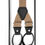 Thumbnail: Light Brown Button-End Unisex Suspenders