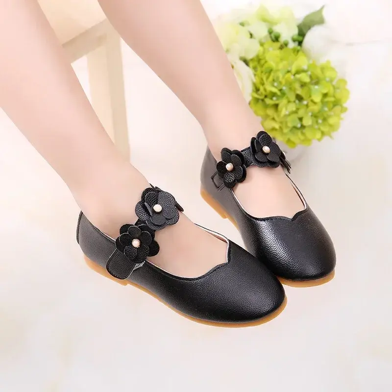 Thumbnail: Floral Children Sandals Girls Shoes Kids Summer Party Footwear C12241