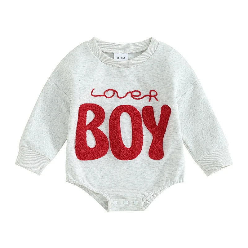 Thumbnail: Sweatshirt with Romper Closure "Lover Boy"