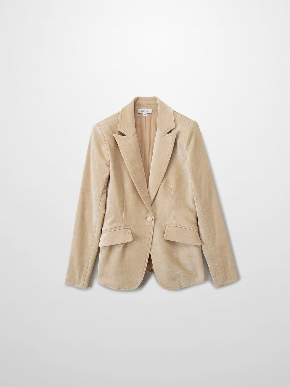 Thumbnail: Alluforu Textured Chenille Blazer – Ivory 