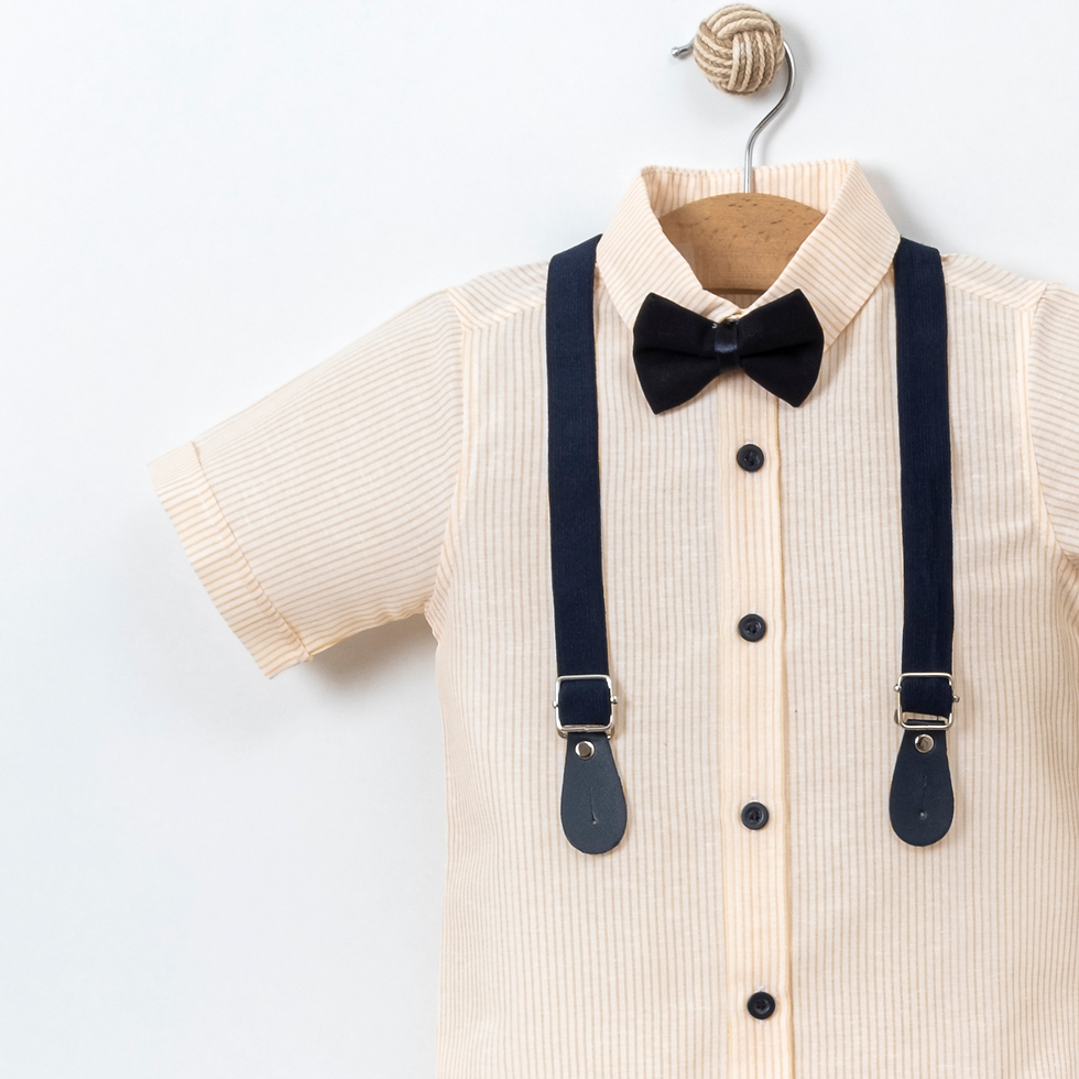 Thumbnail: Alluforu Modern Gent Boys Suspender Set