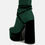 Thumbnail: After Pay High Heel Velvet Knitted Boot