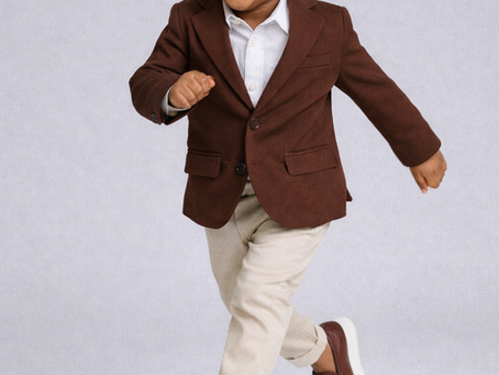 Bold Steps, Big Style: The Alluforu Burgundy Lion’s Boys Shoes