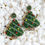 Thumbnail: Alluforu Beaded Christmas Holiday Tree Earrings – Festive Statement Drops