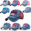 Thumbnail: Caps For Men Women Retro USA Flag Embroidery Denim Baseball Cap Summer Strapback