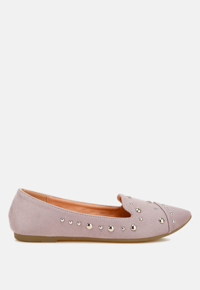 Thumbnail: Olesia Stud Emebllished Ballet Flats