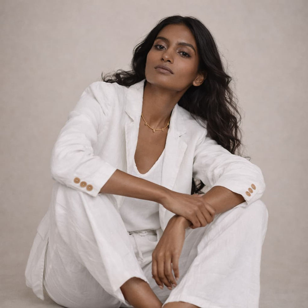 Thumbnail: Alluforu She’s Everything Blazer – White | Clean Structure, Effortless Confidenc