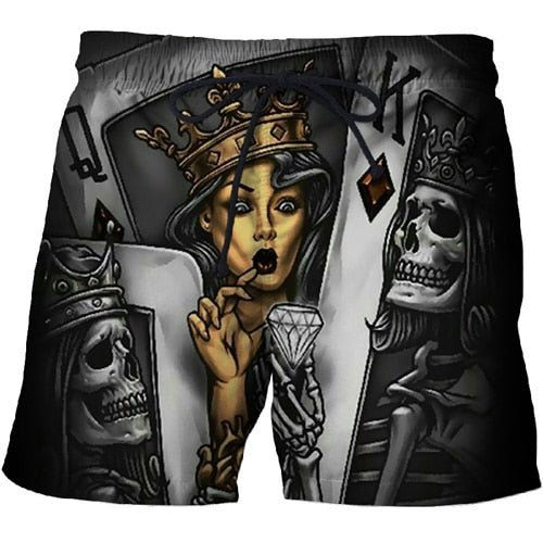 Thumbnail: Casual Printed Beach Shorts Masculino Men 3d Streetwear Board Shorts Plage Quick