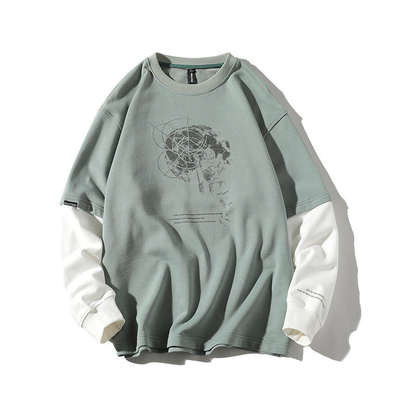 Thumbnail: Men Pullover Sweatshirts 2020 Spring Autumn Printing Men Sweatshirts Hoodies Hip