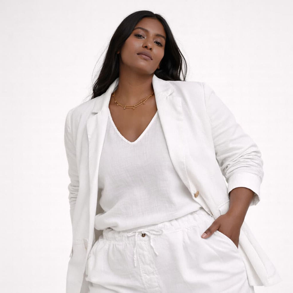 Thumbnail: Alluforu She’s Everything Blazer – White | Clean Structure, Effortless Confidenc