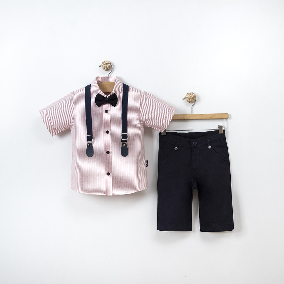 Thumbnail: Alluforu Modern Gent Boys Suspender Set