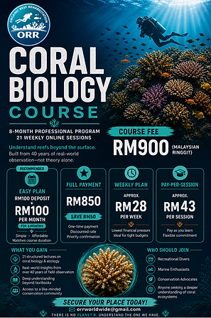 CORAL BIOLOGY PAYMENT PLAN