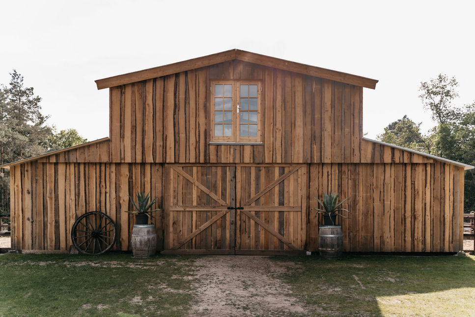 Schuur ranch bij Herberg Jaeger, groepsaccommodatie op de Veluwe
