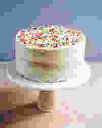 birthday cake, confetti cake