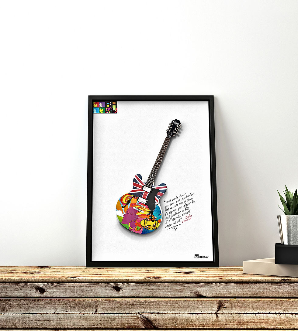 Framed Guitar