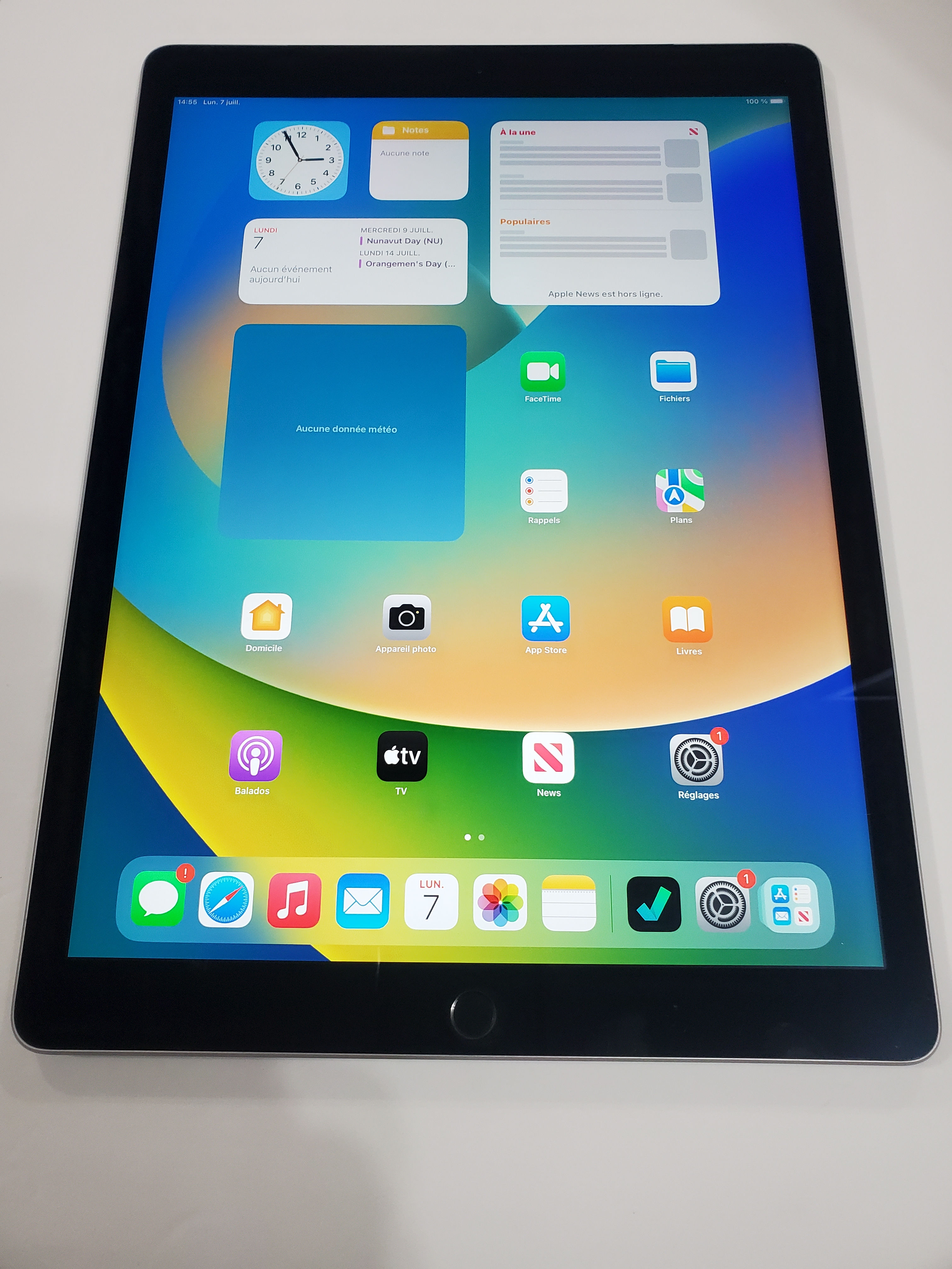 Ipad Pro 12.9 Gen 1, Stockage 256Go,  propre et SIM déverrouillée 