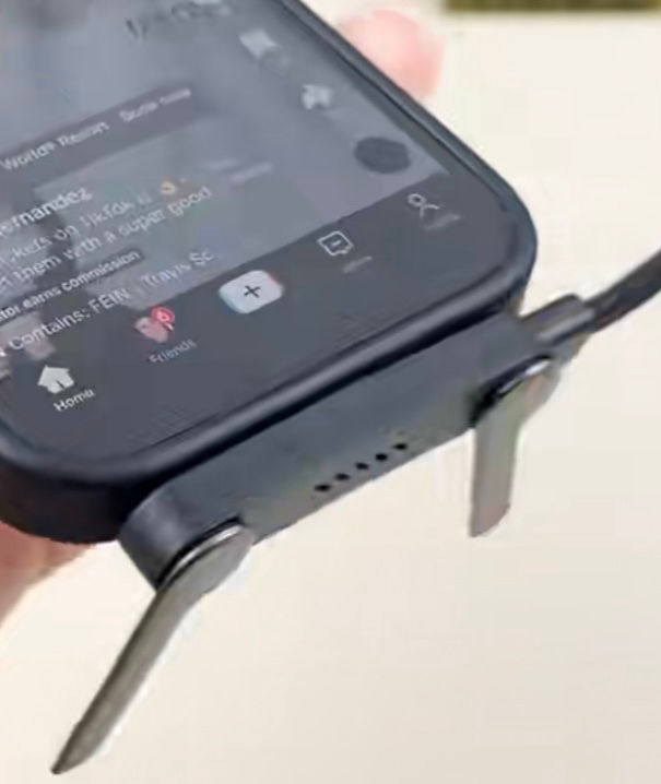 Thumbnail: Fil de charge avec support de téléphone type C vers type C 