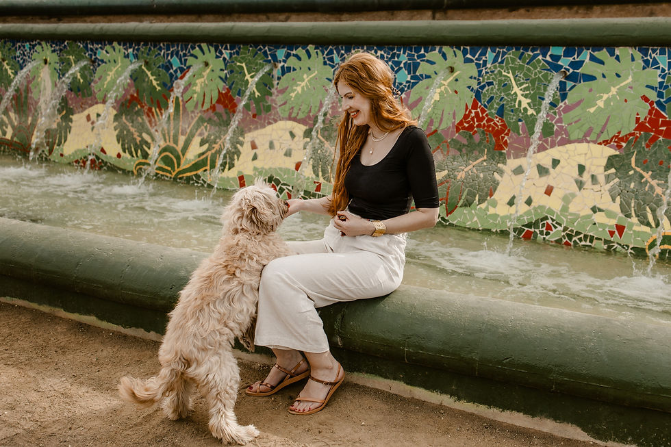 Trauerbegleiterin Sonja Störmer mit ihrem Hund