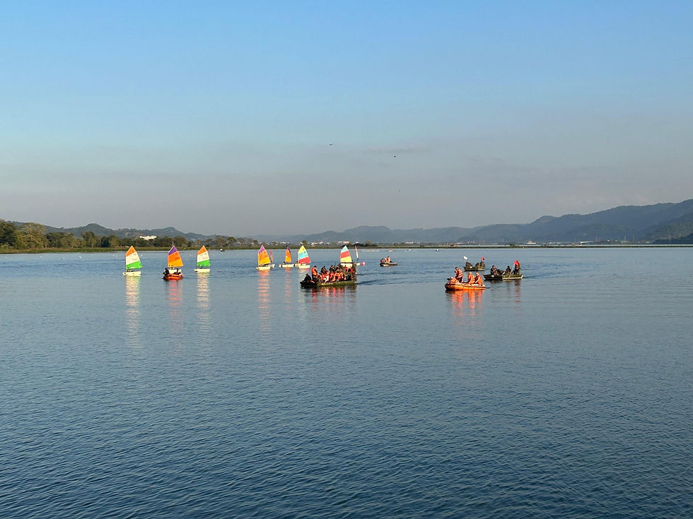 Rising sun water festival