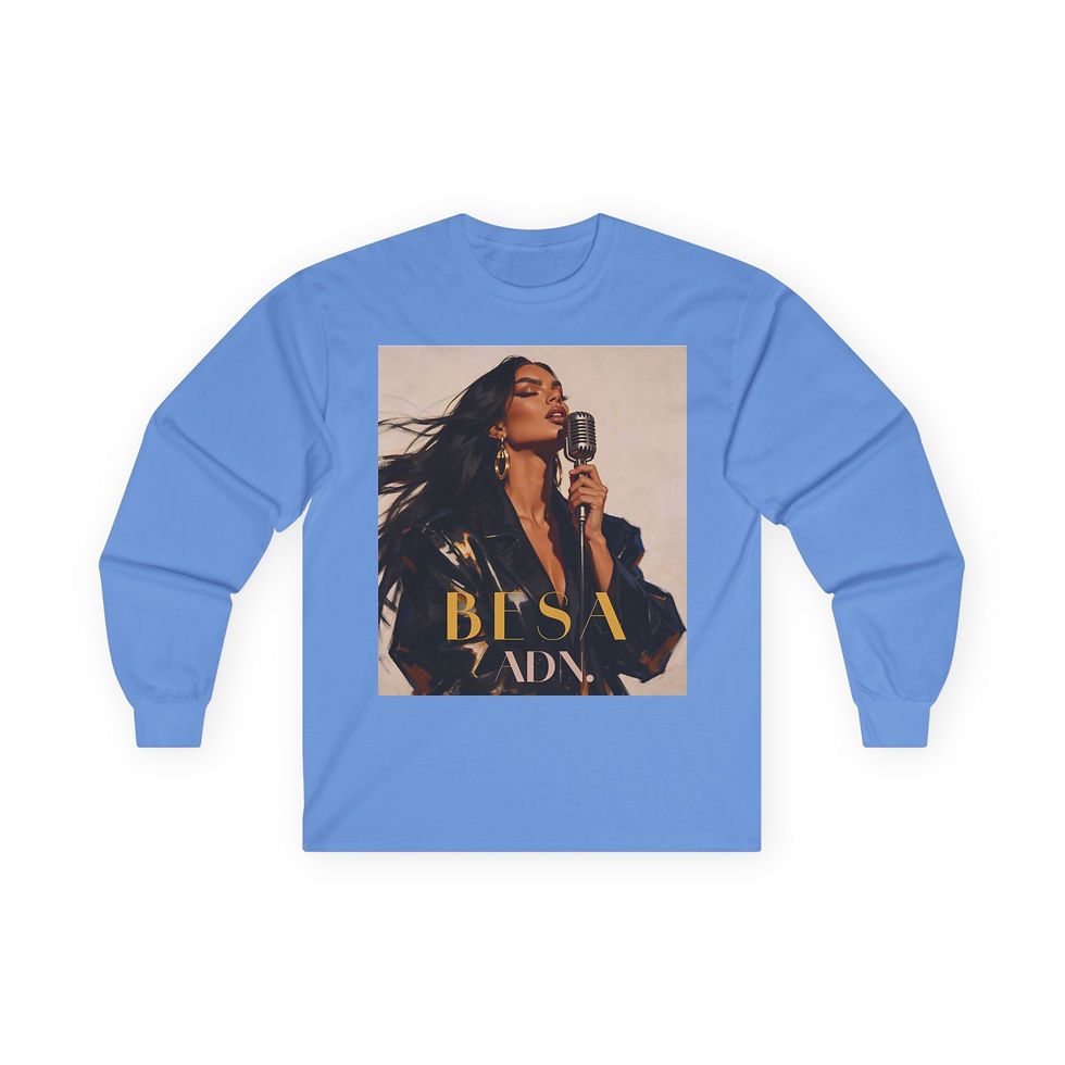 Miniatura: Besa Adn Album Graphic Long Sleeve Tee - Unisex Streetwear, Cool Casual Wear